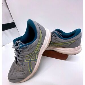 Asics Gel-Contend 8 Men's Running Shoes Grey/ Blue/ Yellow 1011B492 Size 11.5